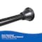 Kenney Mfg Twist & Fit No Tools Gloria Decorative Tension Shower Curtain Rod, 42-72in, Black KN909C/5HUS - alternate 9